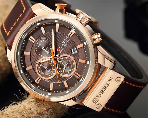 mens watches leather watches|affordable leather watch for guys.